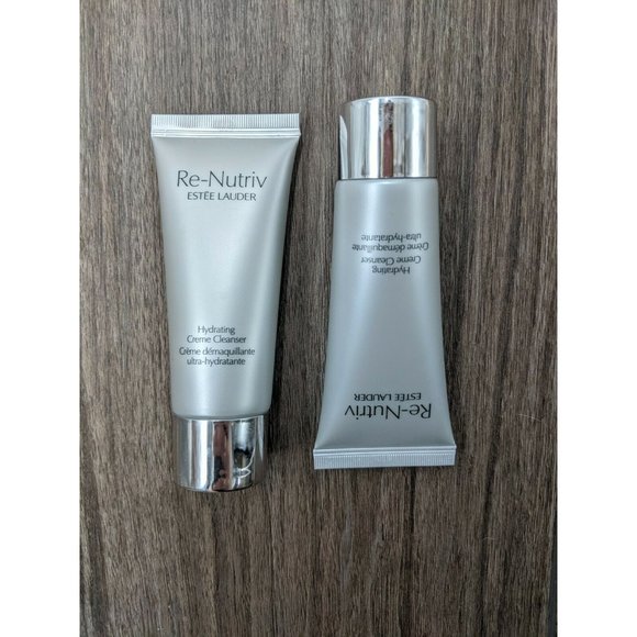2X Estee Lauder Re-Nutriv Hydrating Cream Creme Cleanser Travel Size 1 oz. NEW - Picture 1 of 2